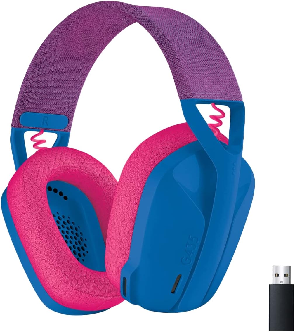 Logitech Headset G435 LIGHTSPEED Wireless/BT Gaming Blue/Raspberry Logitech Headset G435 LIGHTSPEED Wireless/BT Gaming Blue/Raspberry